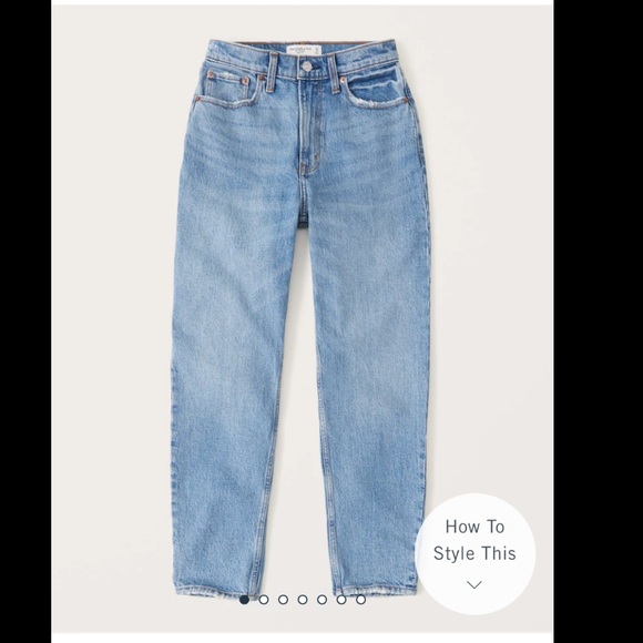 Abercrombie High Rise 80s Mom Jeans - Picture 3 of 3